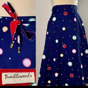 Vintage Tumbleweeds reversible skirt